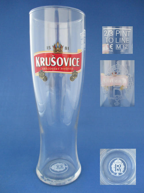 Krusovice Beer Glass