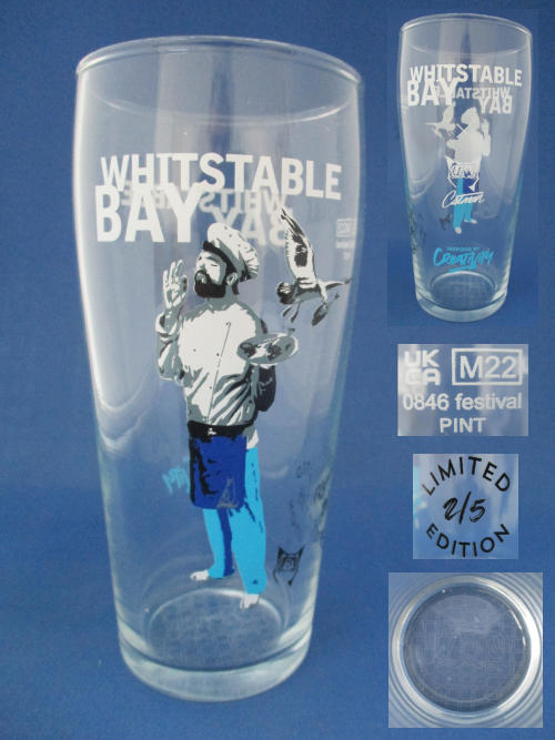 Whitstable Bay Catman Beer Glass