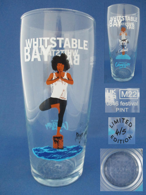 Whitstable Bay Catman Beer Glass