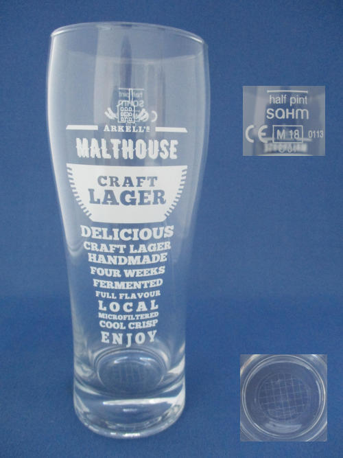 Arkell's Malthouse Craft Lager Glass