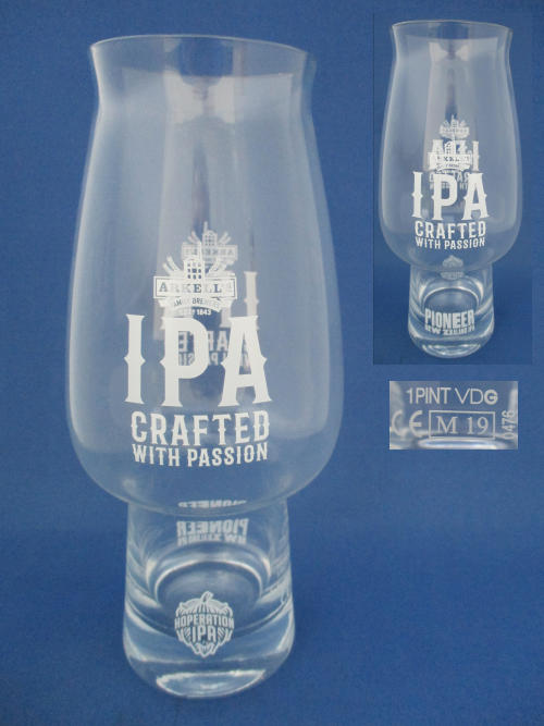 Arkell's Pioneer New Zealand IPA Beer Glass