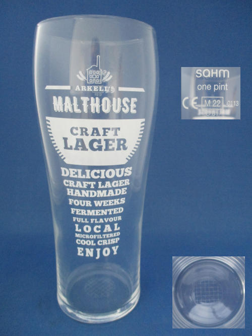Arkell's Malthouse Craft Lager Glass
