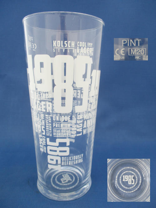 1985 Beer Glass