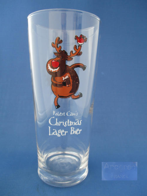 Cains Christmas Beer Glass