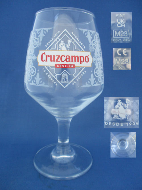 Cruzcampo Beer Glass