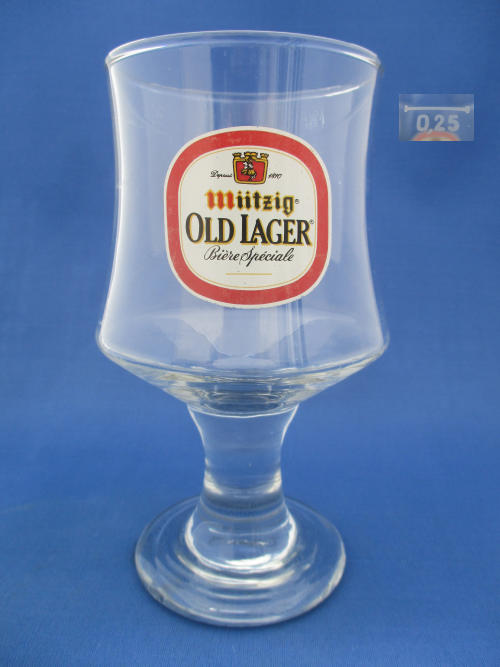Mutzig Beer Glass