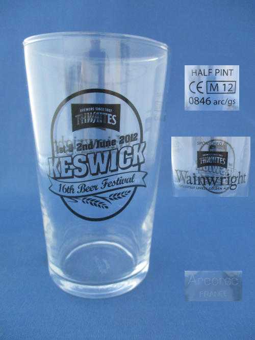Thwaites Wainwright Beer Glass