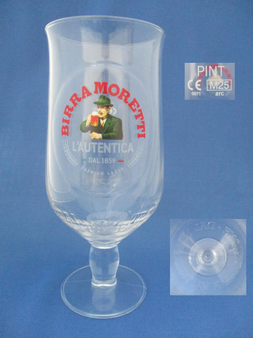Birra Moretti Beer Glass