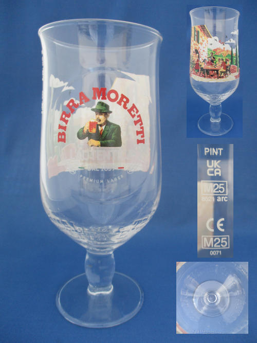 Birra Moretti Beer Glass