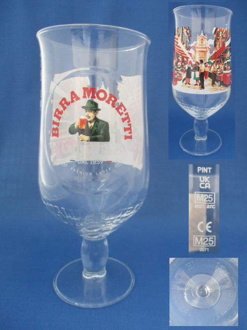 Birra Moretti Beer Glass
