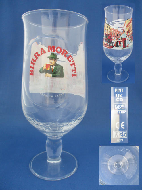Birra Moretti Beer Glass