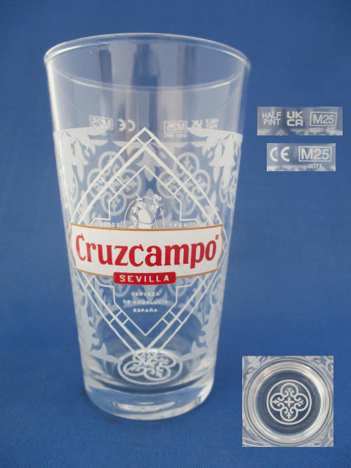 Cruzcampo Beer Glass