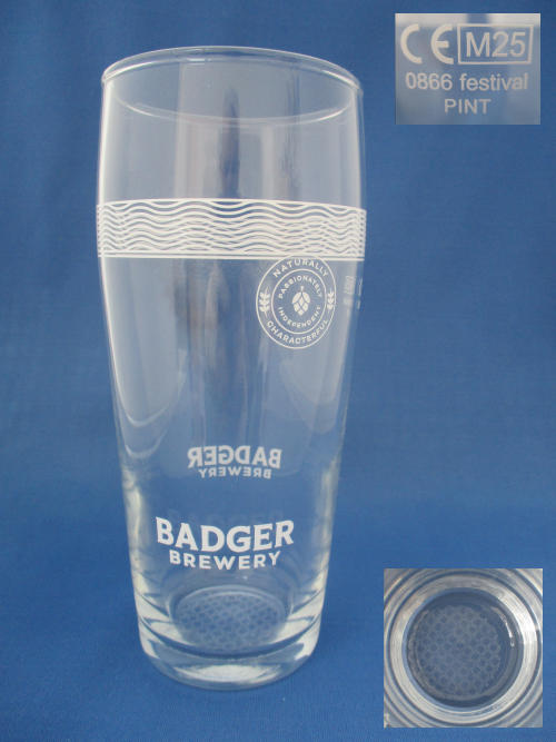 Badger Brewery Beer Glass