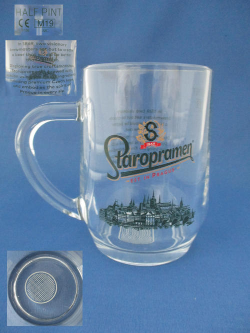 Staropramen Beer Glass